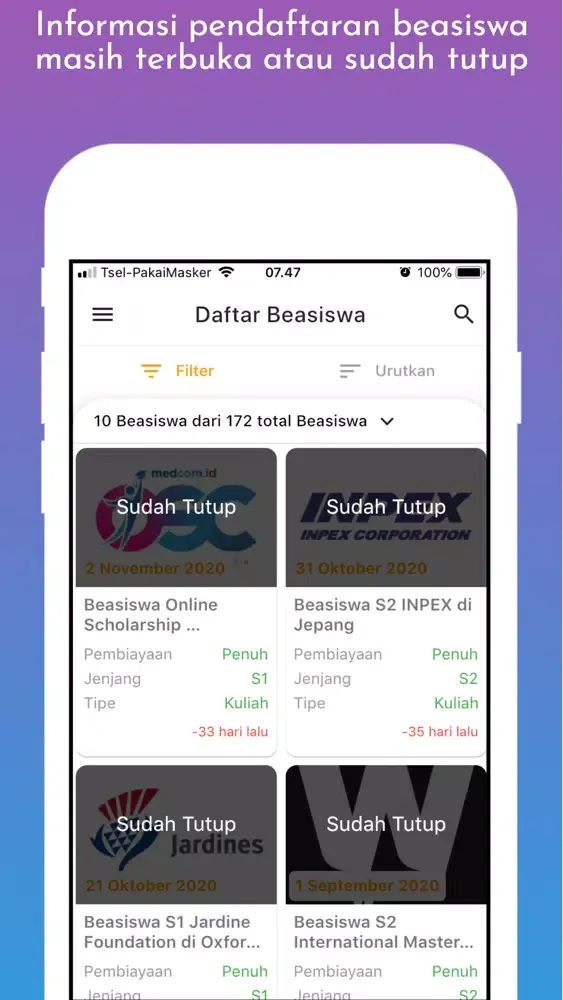 Info Beasiswa Screenshots