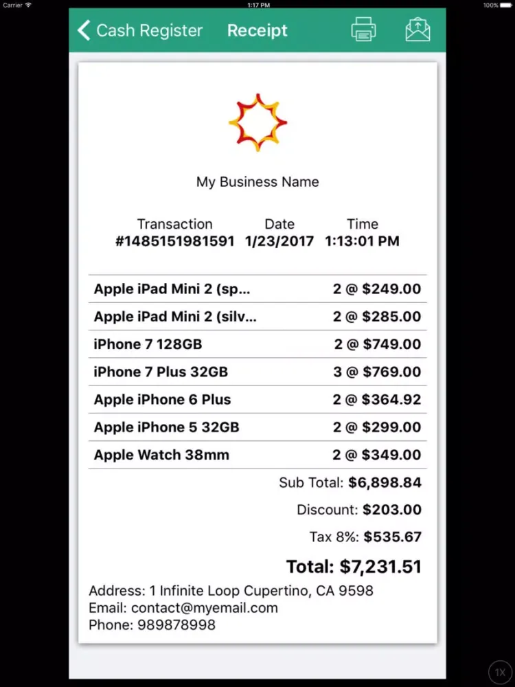 Screenshot di OPOS - Offline Point of Sale iPad 