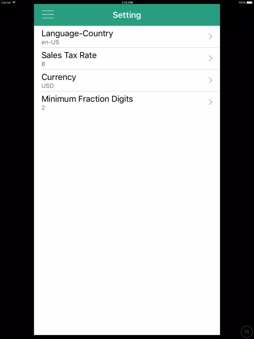 Tangkapan layar OPOS - Offline Point of Sale iPad 