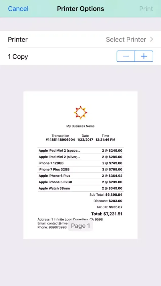 Screenshot di OPOS - Offline Point of Sale