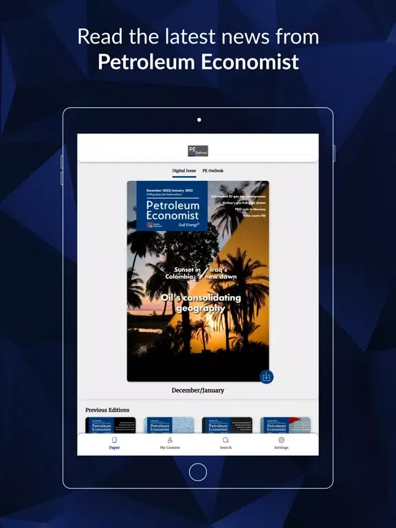 ภาพหน้าจอของ Petroleum Economist iPad 