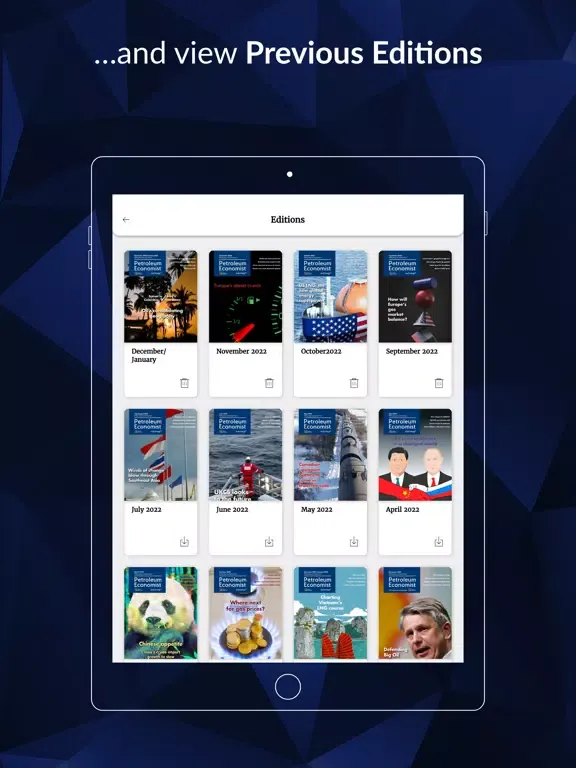 ภาพหน้าจอของ Petroleum Economist iPad 