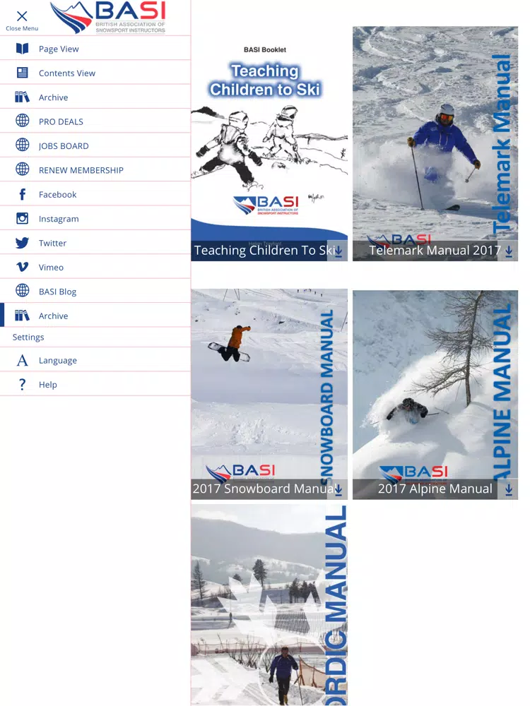 The BASI App iPad 应用截图