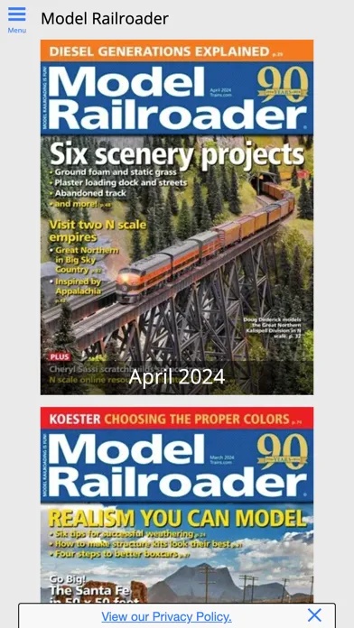 تصاویر Model Railroader Magazine