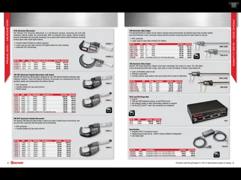 Starrett Catalog Viewer iPad  Screenshots