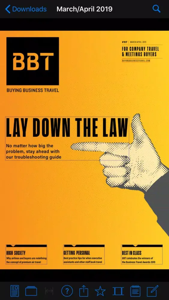Capturas de tela do Buying Business Travel