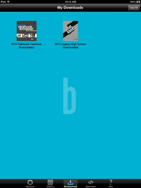 Capturas de pantalla de Balfour eYearbook Reader iPad 
