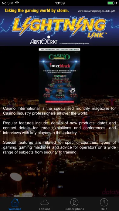 Zrzuty ekranu Casino International Magazine