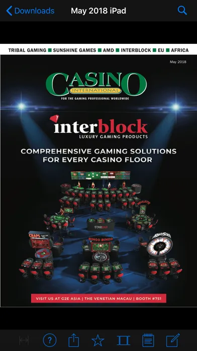 Zrzuty ekranu Casino International Magazine