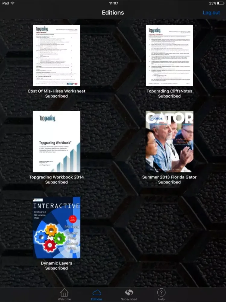 Screenshot di PagePortal iPad 