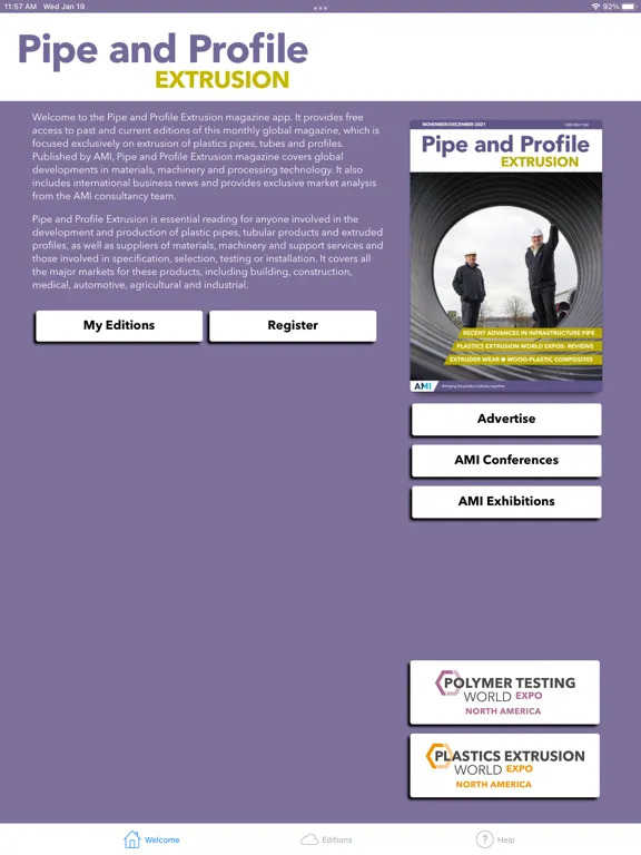 Pipe and Profile Extrusion Mag iPad  Ekran Görüntüleri