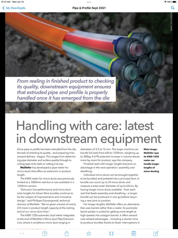Pipe and Profile Extrusion Mag iPad  Ekran Görüntüleri