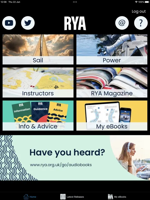 RYA Books iPad  スクリーンショット