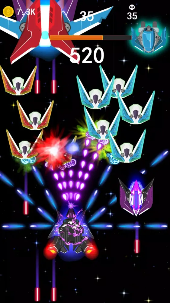 Ảnh chụp màn hình của Space war