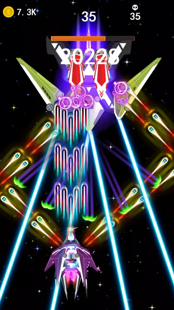 Ảnh chụp màn hình của Space war