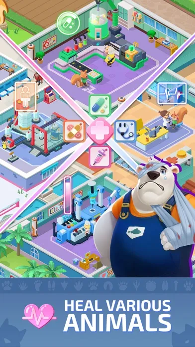 Idle Zoo Hospital-Tycoon Game سکرین شاٹس