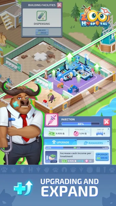 Idle Zoo Hospital-Tycoon Game سکرین شاٹس