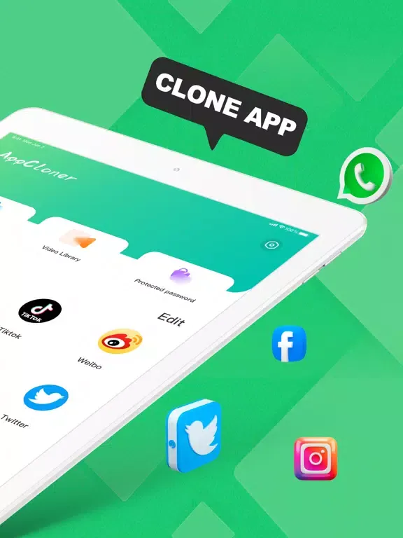 Tangkapan layar Clone App - App Cloner iPad 