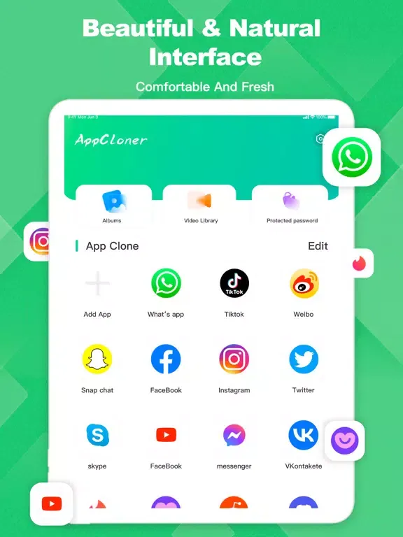 Tangkapan layar Clone App - App Cloner iPad 
