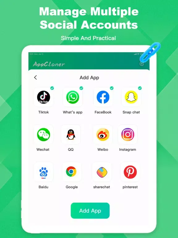 Tangkapan layar Clone App - App Cloner iPad 