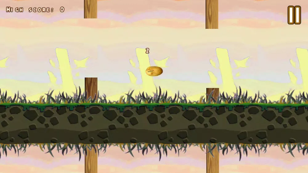 Tangkapan layar Angry Flappy Potato
