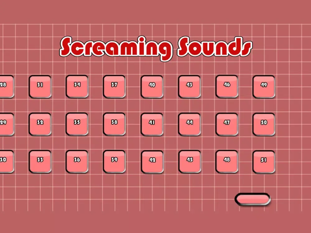 Tangkapan layar Screaming Sounds iPad 