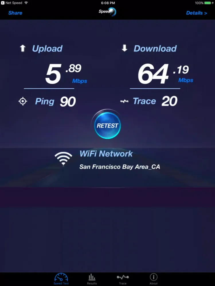Zrzuty ekranu Internet Speed Pro - Mobile iPad 