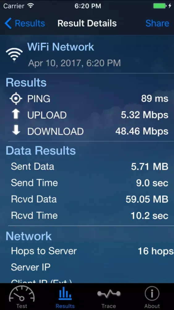 Zrzuty ekranu Internet Speed Pro - Mobile