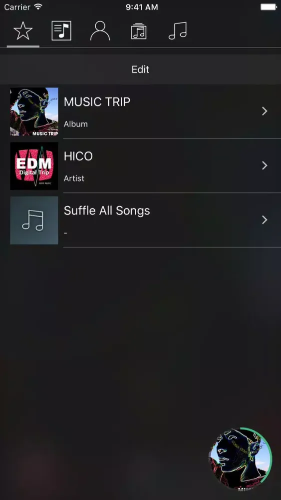 Playist - Simple music player स्क्रीनशॉट