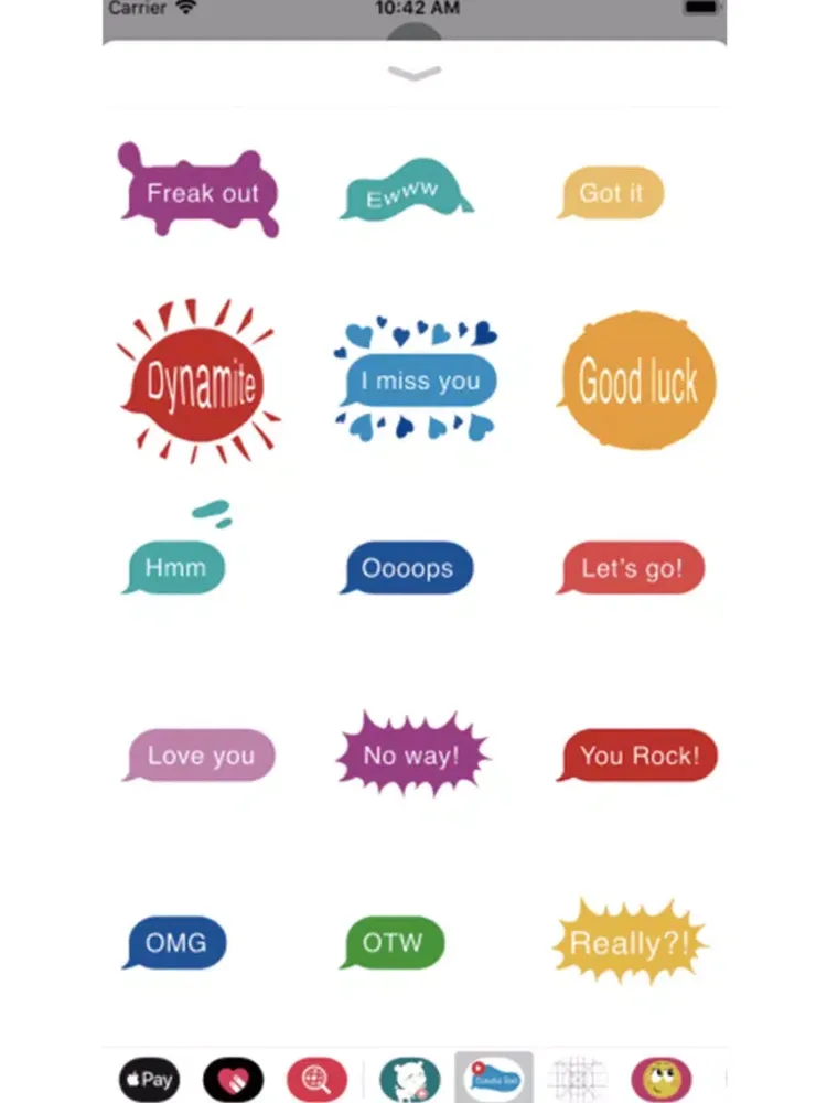 Animated colorful text sticker iPad  Screenshots