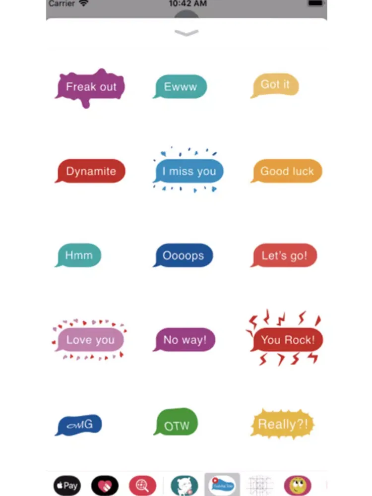 Animated colorful text sticker iPad  Screenshots