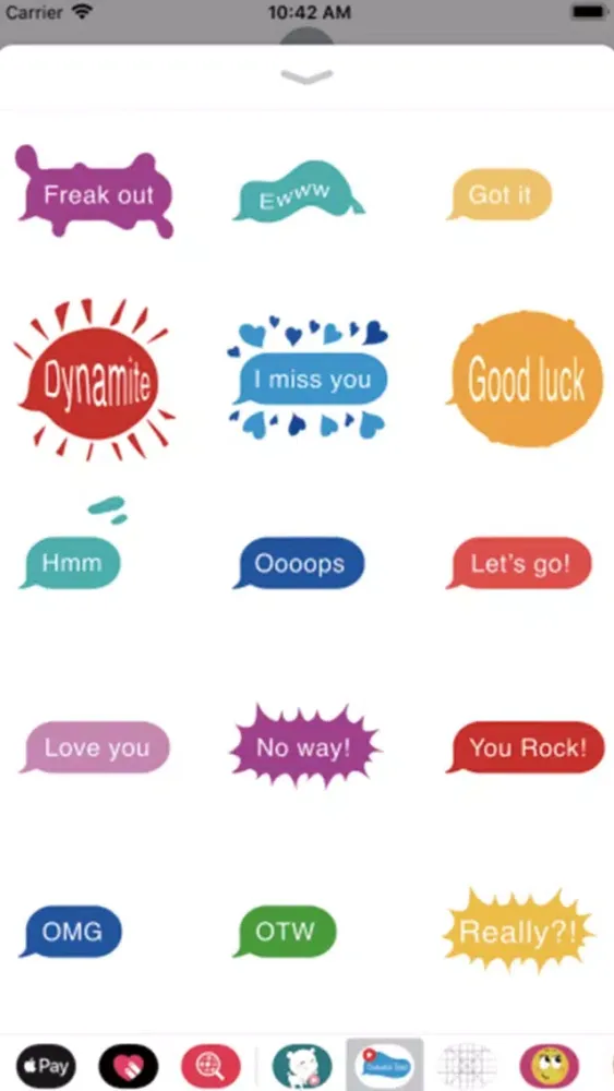 Animated colorful text sticker Screenshots