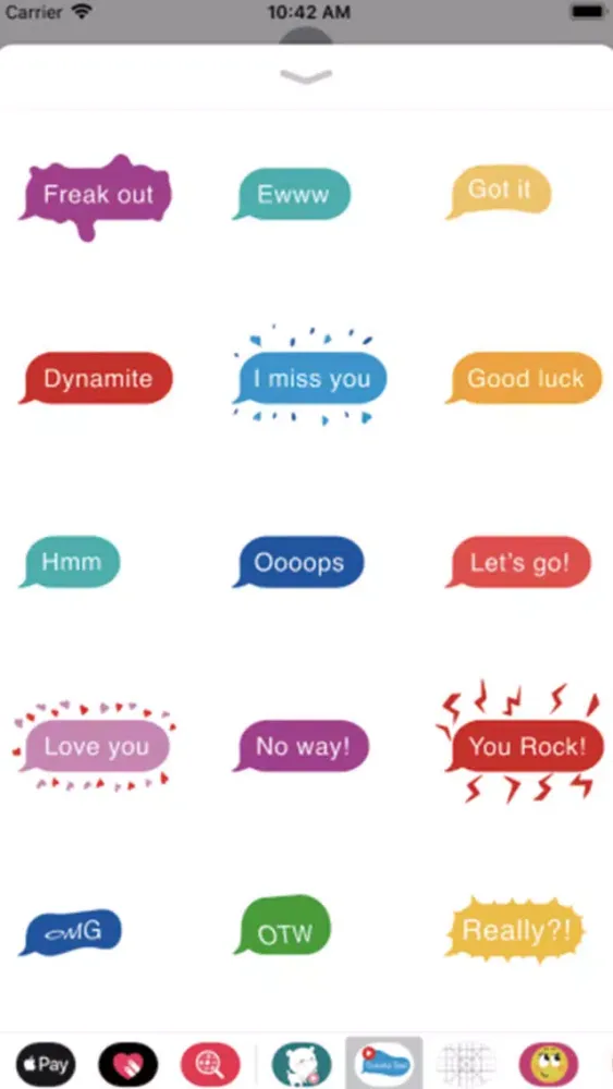 Animated colorful text sticker Screenshots