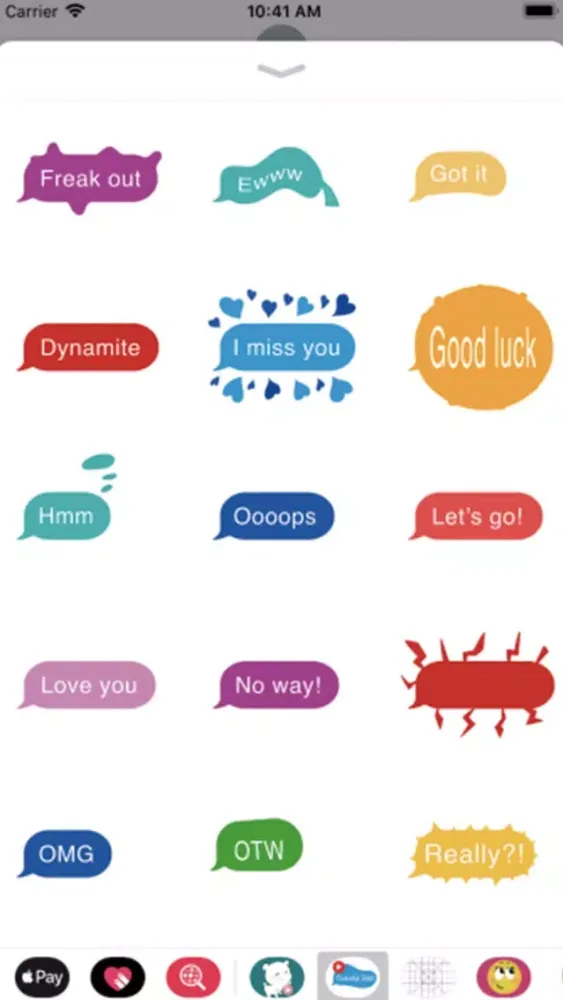 Animated colorful text sticker Screenshots