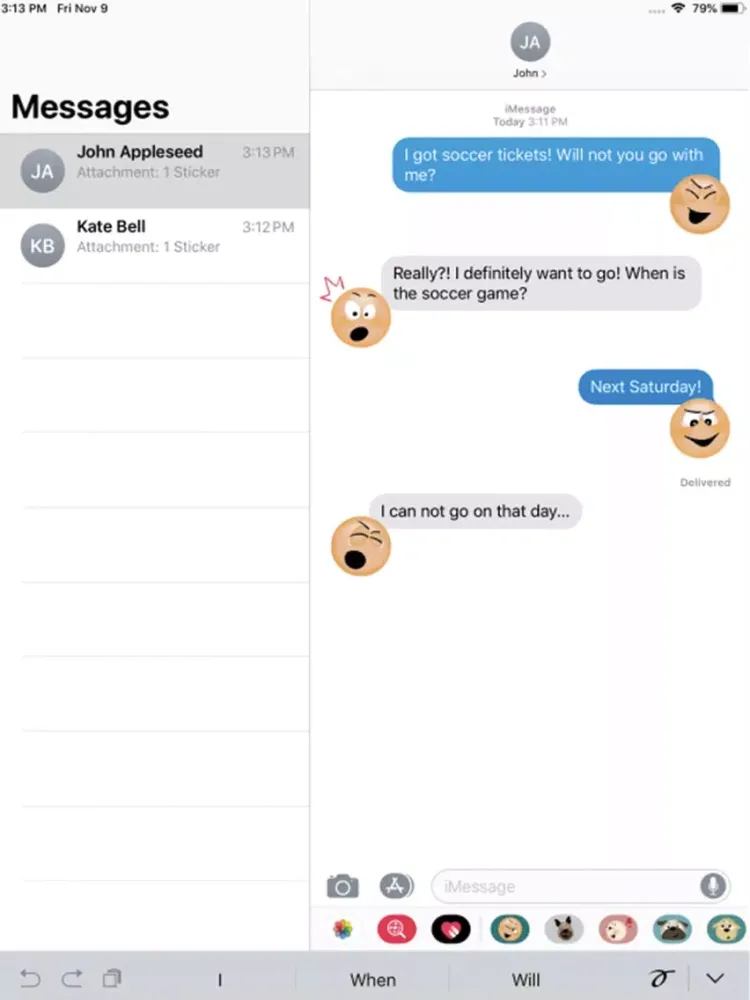 Asian Emoji Stickers iPad  Ekran Görüntüleri