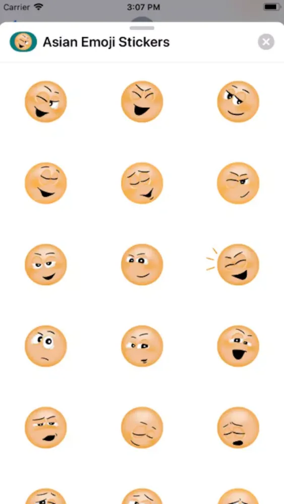 Asian Emoji Stickers Ekran Görüntüleri