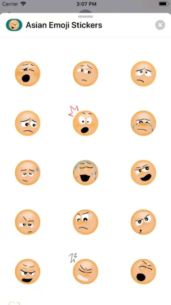 Asian Emoji Stickers Ekran Görüntüleri