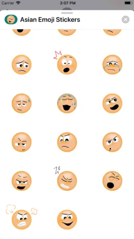 Asian Emoji Stickers Ekran Görüntüleri