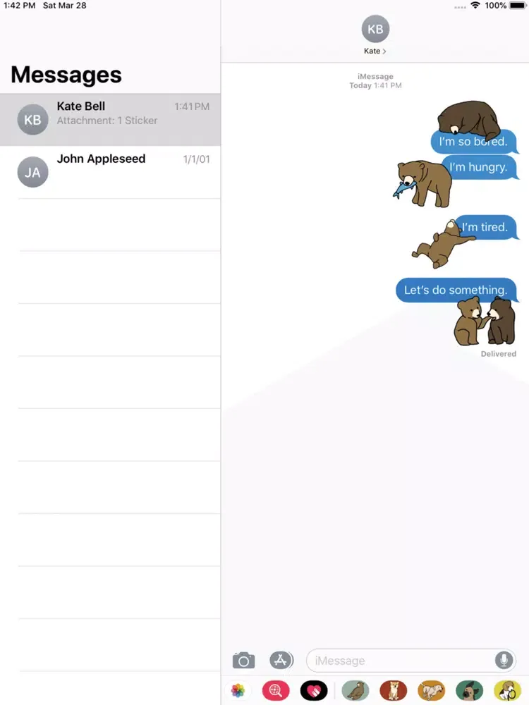 Bear : Stickers iPad  Ekran Görüntüleri