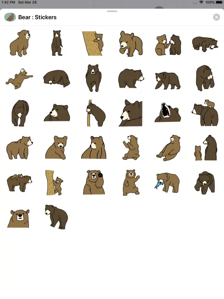 Bear : Stickers iPad  Ekran Görüntüleri