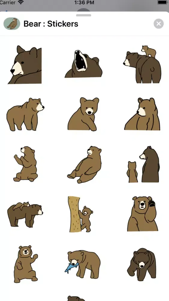 Bear : Stickers Ekran Görüntüleri