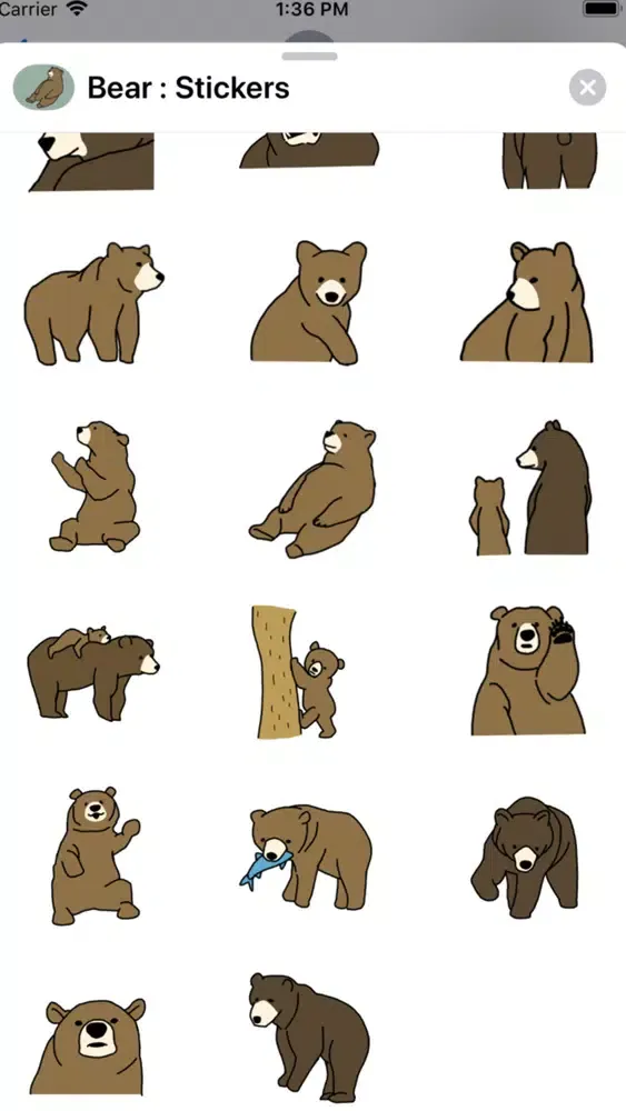 Bear : Stickers Ekran Görüntüleri