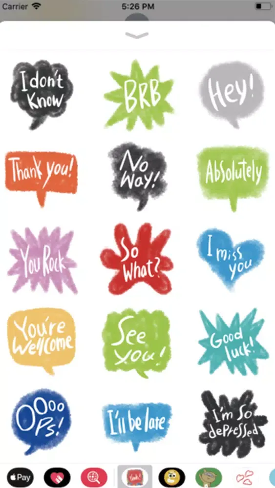 Colorful text stickers应用截图