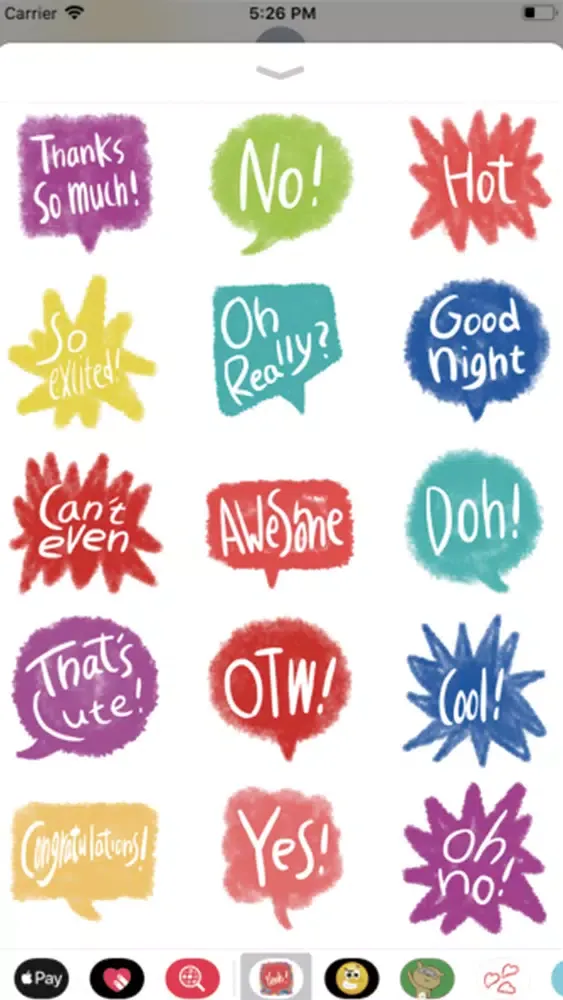 Colorful text stickers应用截图