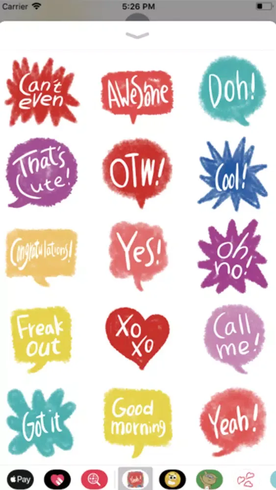 Colorful text stickers应用截图