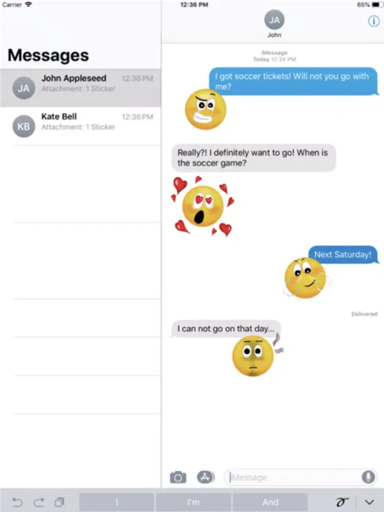 تصاویر Funny Emoji Stickers ! iPad 