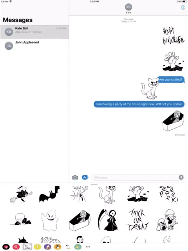 Tangkapan skrin Happy halloween! stickers iPad 