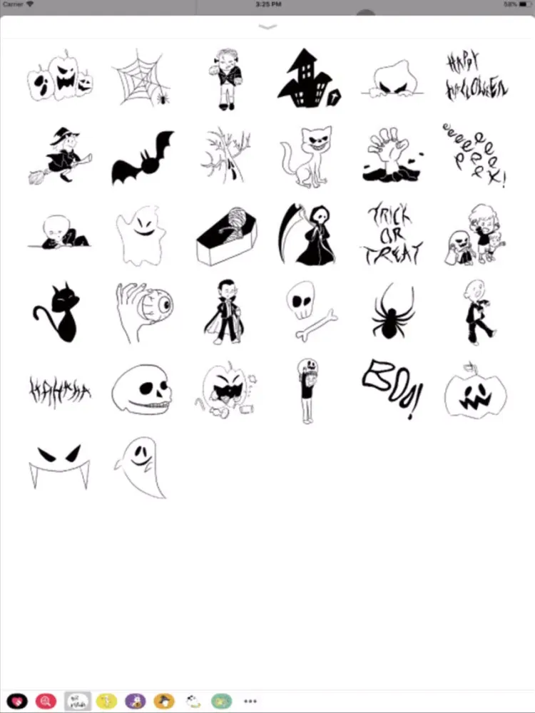 Tangkapan skrin Happy halloween! stickers iPad 