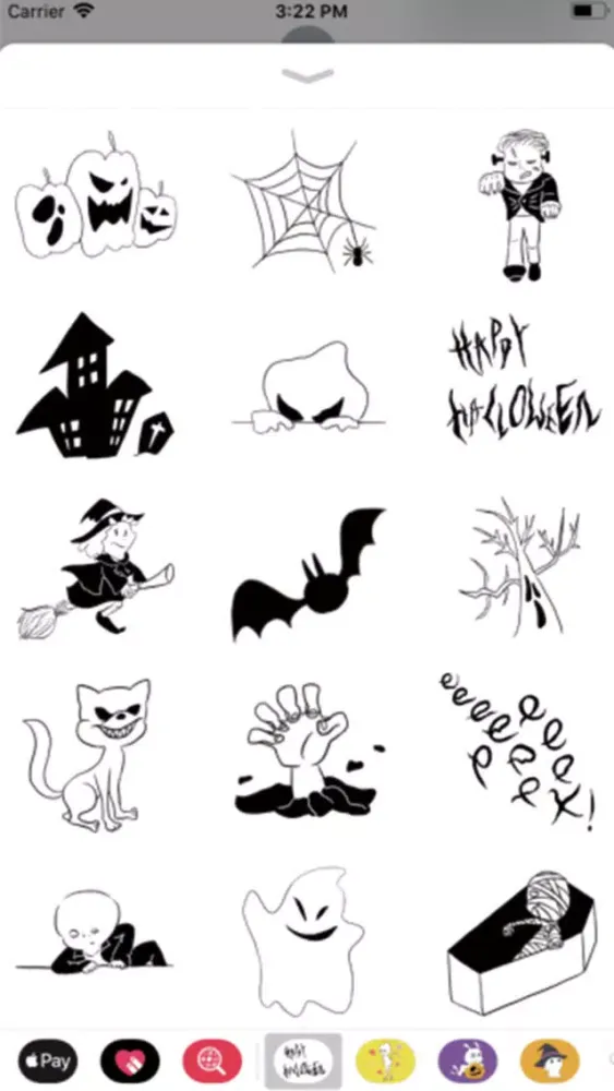 Tangkapan skrin Happy halloween! stickers