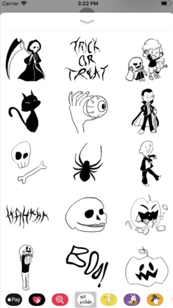 Tangkapan skrin Happy halloween! stickers
